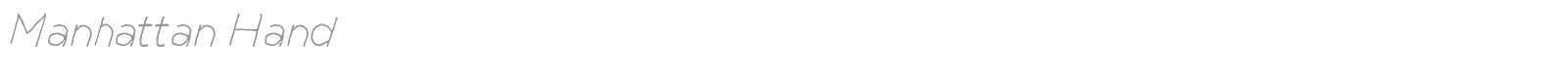 Manhattan Hand font preview